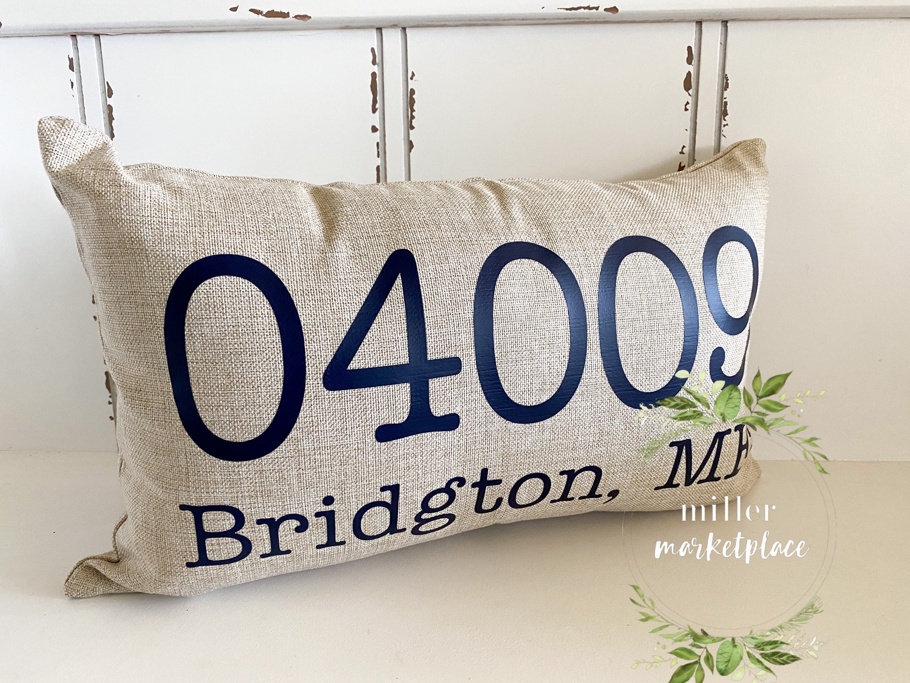 etsy zip code pillow