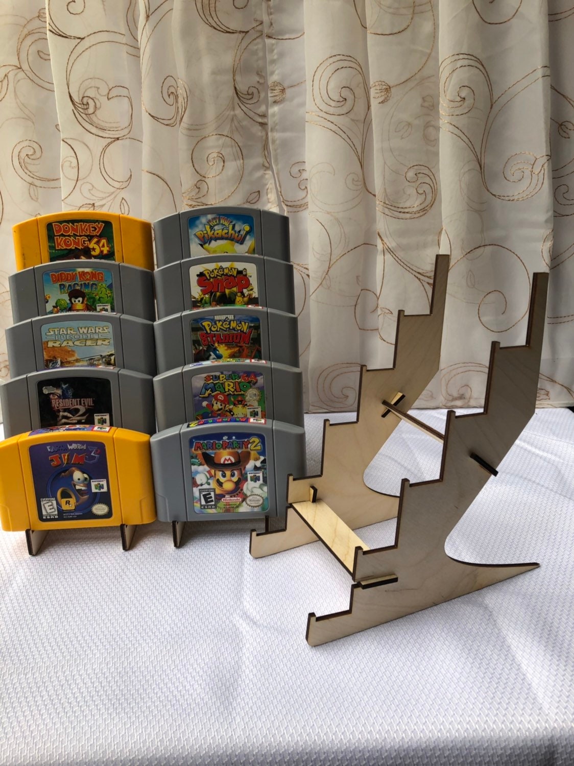 3 Pack Tiered Video Game Display Stand Video Game Collectors Etsy