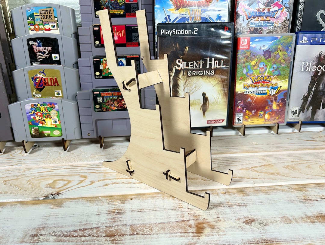 Tiered Video Game Display Stand, Video Game Collectors, Retro Game