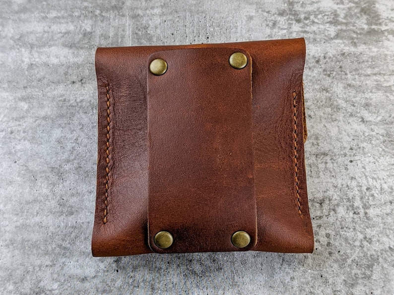 Pouch Attaches to Lead Dog Bag Leather Doggy Bag Holder
