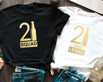 21st birthday shirt | Etsy