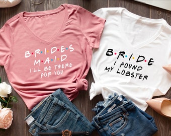 friends bridesmaid shirts