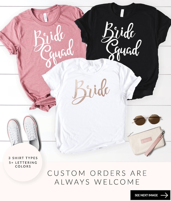 etsy bridesmaid shirts