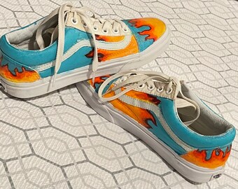 blue fire vans