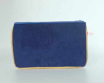 Trousse scolaire bleue Tétishéri, chic et dorée