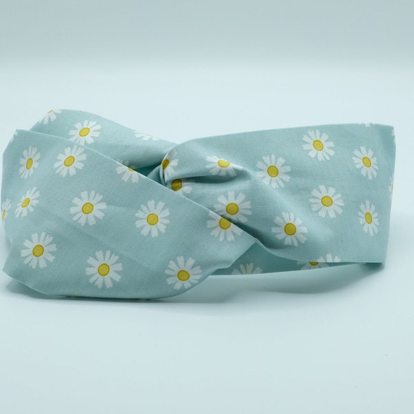 Cross hair headband Blue daisy, convenient and easy to put on