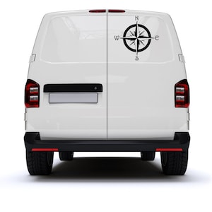 VW Compass Van Decals, Camper Decals, Van Life, Hippie Van, Campervan Sticker, Car Decals, Car Stickers, Van Stickers, Car Window Decal