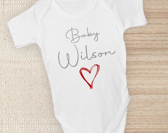 Personalised Pregnancy announcement Baby Unisex Vest, coming home outfit, Bodysuit, Fun gift for a new baby, or baby shower