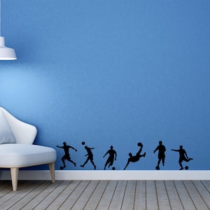 Fußballer Wandtattoo, Kinderzimmer Sticker, Laptop Aufkleber, Coole Wandkunst, Kinder Wandkunst, Wandtattoo, Wanddeko,