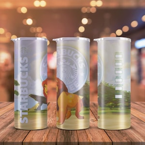 Lion King Mufasa Starbucks, Inspired Drinks 20oz Skinny Tumblers, Disney,  Stainless Steel Metal Straws, Insulated Cup, Full Wrap, UK Made