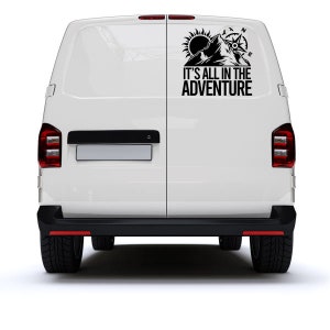 It&#39;s All In The Adventure Van Decals, Camper Decals, Van Life, VW Van, Campervan Sticker, Car Decals, Car Stickers, Van Stickers, UK Made