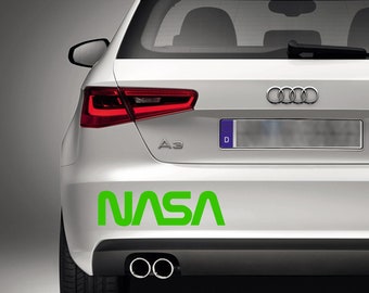 NASA space Decal Car Window space rocket alien science shuttle aerospace engineering symbol iPhone Sticker Vinyl ANY SIZE