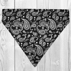 Paisley  Dog Bandana, Dog Bandana Over The Collar , Printed Bandana, Dog Neckerchief, Dog Accessories, Pet Accessories, Funky Dog Bandana
