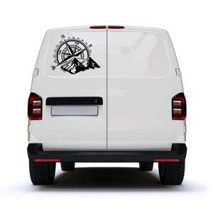 Mountain Compass Van Decals, Camper Decals, Campervan Sticker, Car Decals, Car Stickers, Van Stickers, Car Window Decal, Made In UK