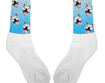 Customized Dog Socks - Put Your Cute Dog on Custom Socks, Dog Lovers, Dog Gift, Dog Personalized, Dog Gift Socks, Fathers Day Gift,