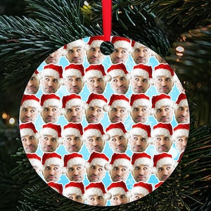 Personalised Bauble, Funny Face Bauble, Funny Christmas Bauble, Couple Christmas Bauble, Adult Bauble, Novelty Hanging Bauble, Funny Gift