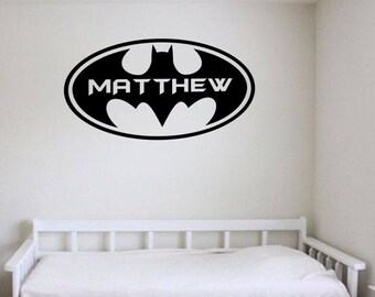Batman Acrylic Mirror Kids Children Toddler Room Nursery Decoration Wall Art