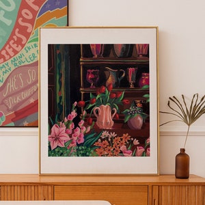 Howl's Moving Castle Flowers Poster Print