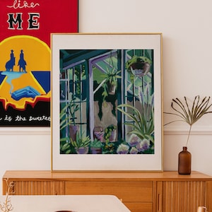 Kiki&#39;s bezorgservice broeikasgassen poster print, Studio Ghibli print, slaapzaal decor, esthetische kunst aan de muur,