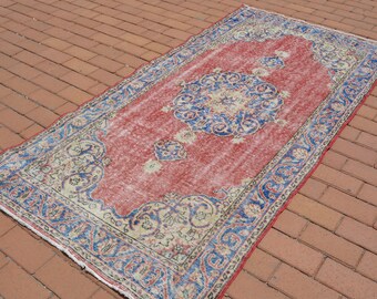 Fluffy Red Vintage Rug - Etsy
