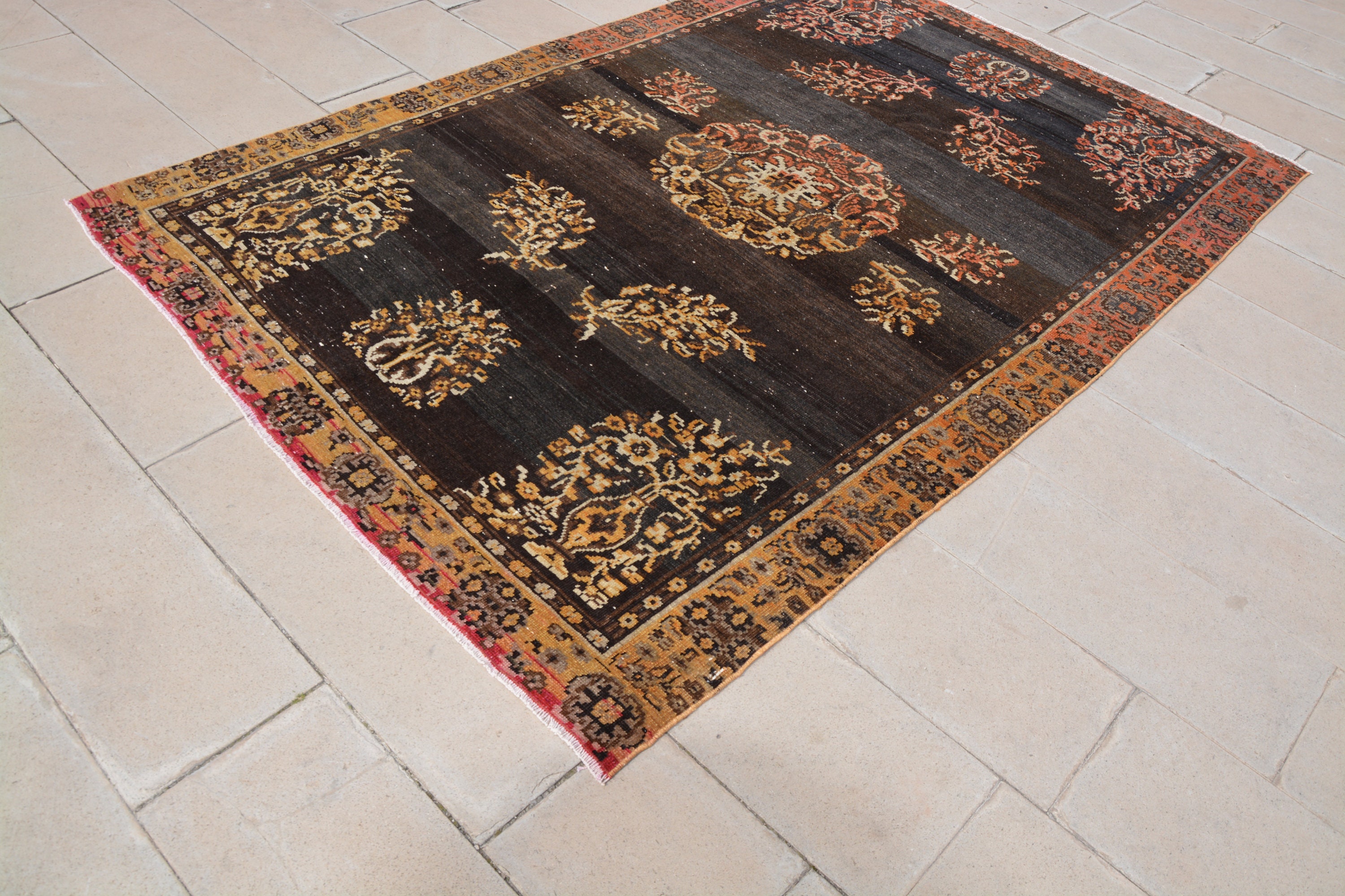 Black Area Rugs Turkish And Oriental Rugs Antique Turkish Etsy
