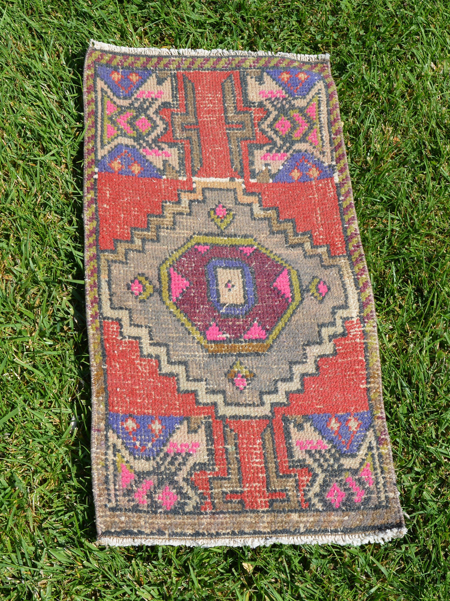 Turkish Rug Small Anatolian Turkish Oushak Rug Vintage Rugs Etsy