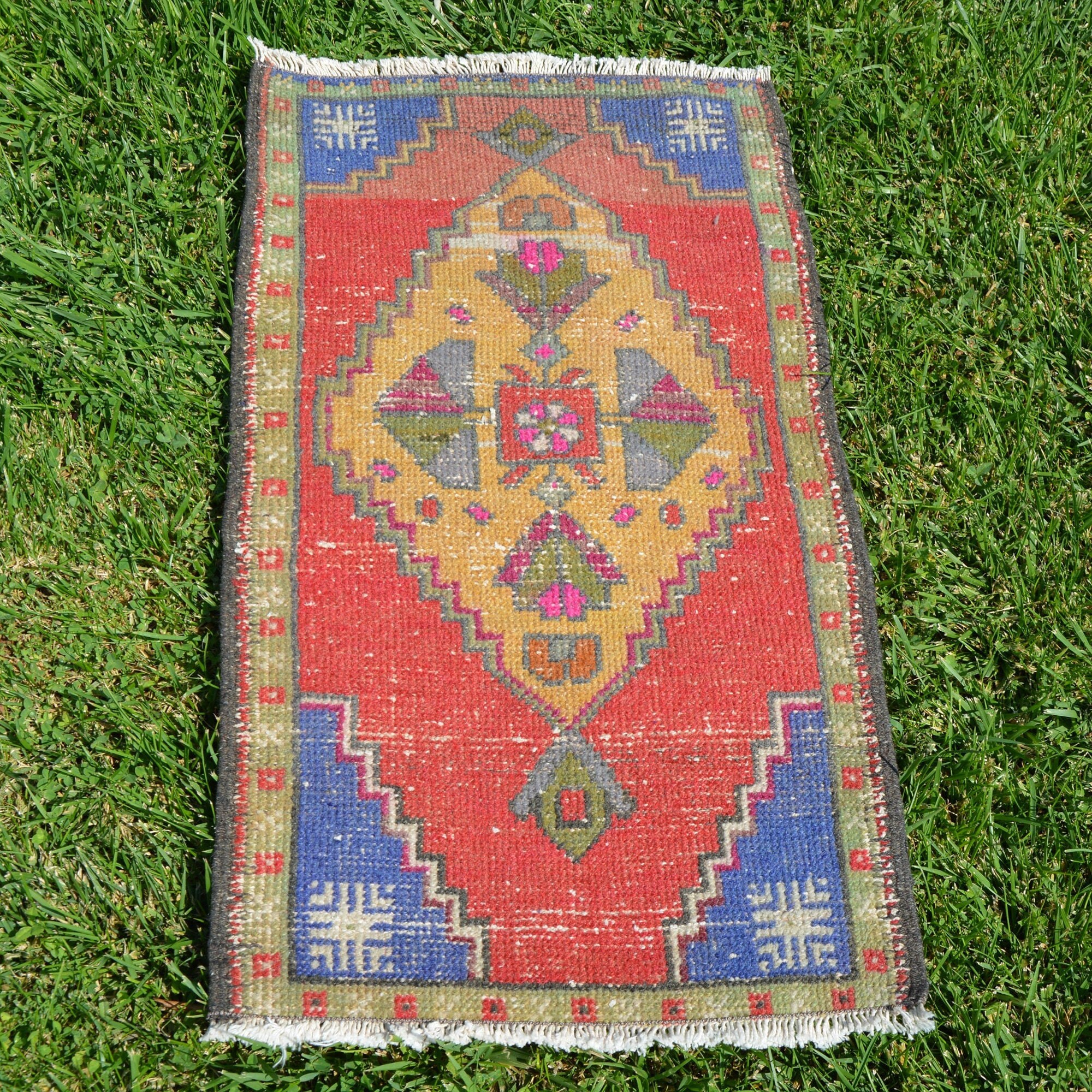 Turkish Rug Small Vintage Turkish Rugs Wool Rug Antique Etsy