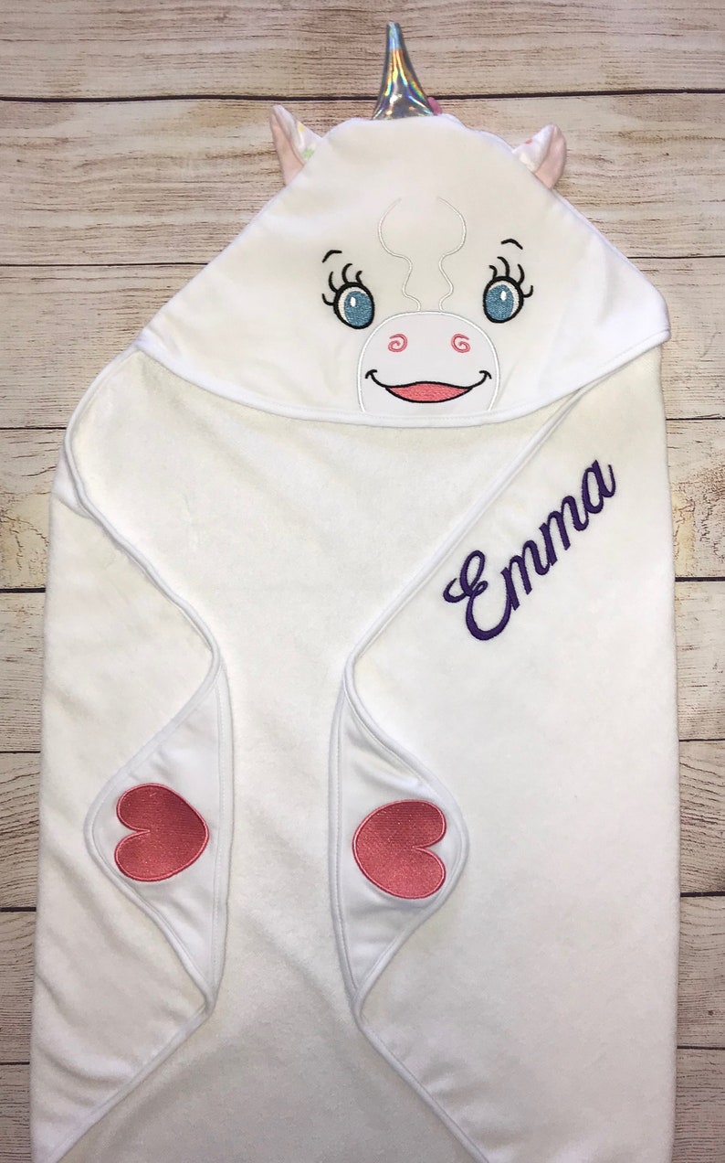 Personalized Hooded Animal Towels Monogrammed Hooded
