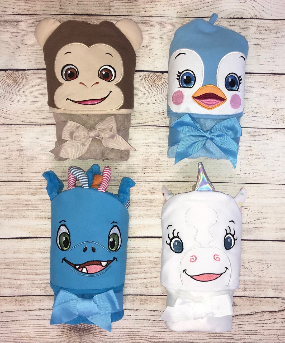 Personalized Hooded Animal Towels Monogrammed Hooded Towels Personalized Hooded Towel Kids