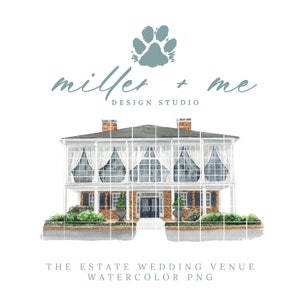 The Estate Atlanta Wedding Venue PNG archivo digital, descarga instantánea, invitaciones de boda de bricolaje. DIY Envelope Liner, Plantilla de invitación