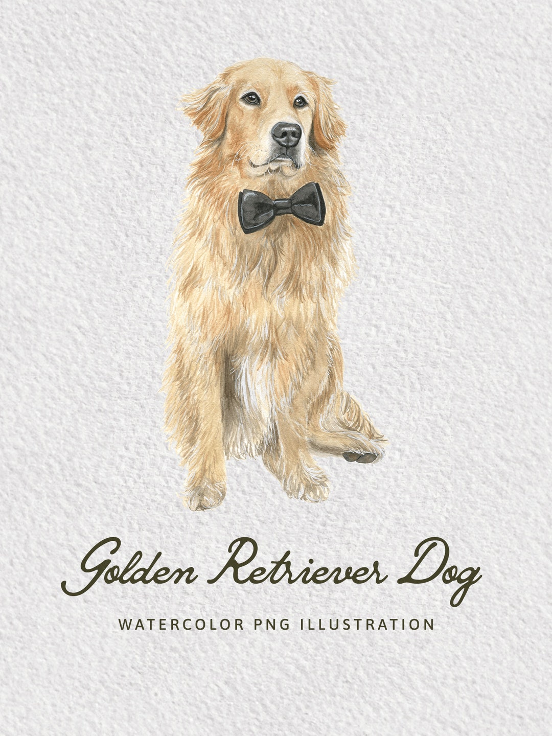 Golden Retriever Dog Watercolor Dog PNG Cute Animal Clipart Digital ...
