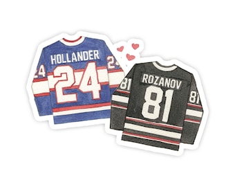 Heated Rivalry Hockey Jersey - Matte Vinyl Decal for Laptops, Planners