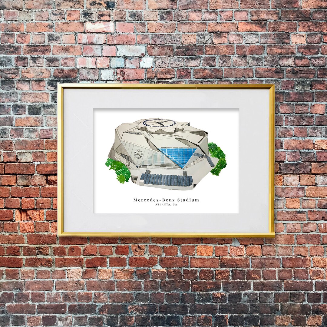 Mercedes-benz Stadium Atlanta United Falcons Georgia Art Print - Etsy