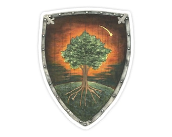 Ser Duncan the Tall Shield – Matte Vinyl Decal for Laptop, Planner