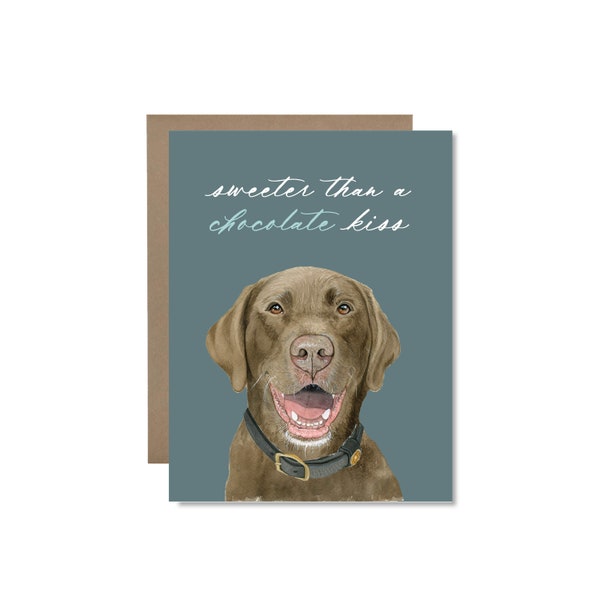 Chocolate Lab Thank You Etsy