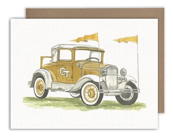 Ramblin Wreck Georgia Tech Greeting Card