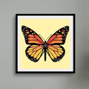 Monarch butterfly digital download art, butterfly art, butterfly print, butterfly lover, digital print, print