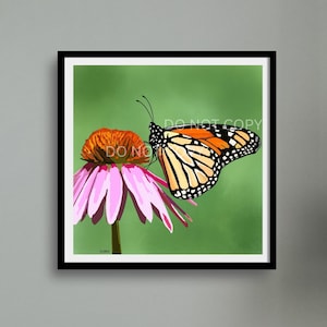 Monarch butterfly digital download art, butterfly art, butterfly print, butterfly lover, digital print, print