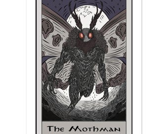 Cryptic Moth man art print