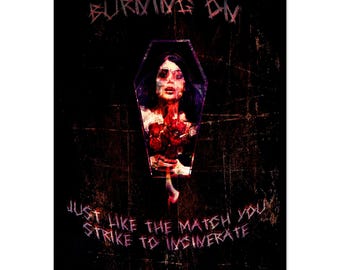 Burning on MCR art print