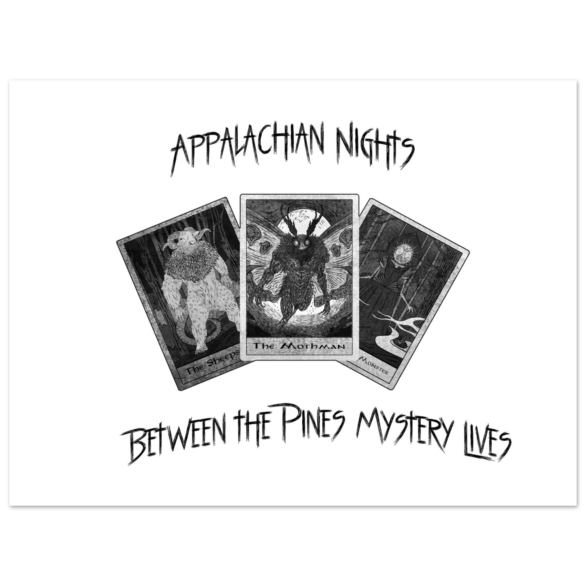Appalachian Nights Cryptids Print