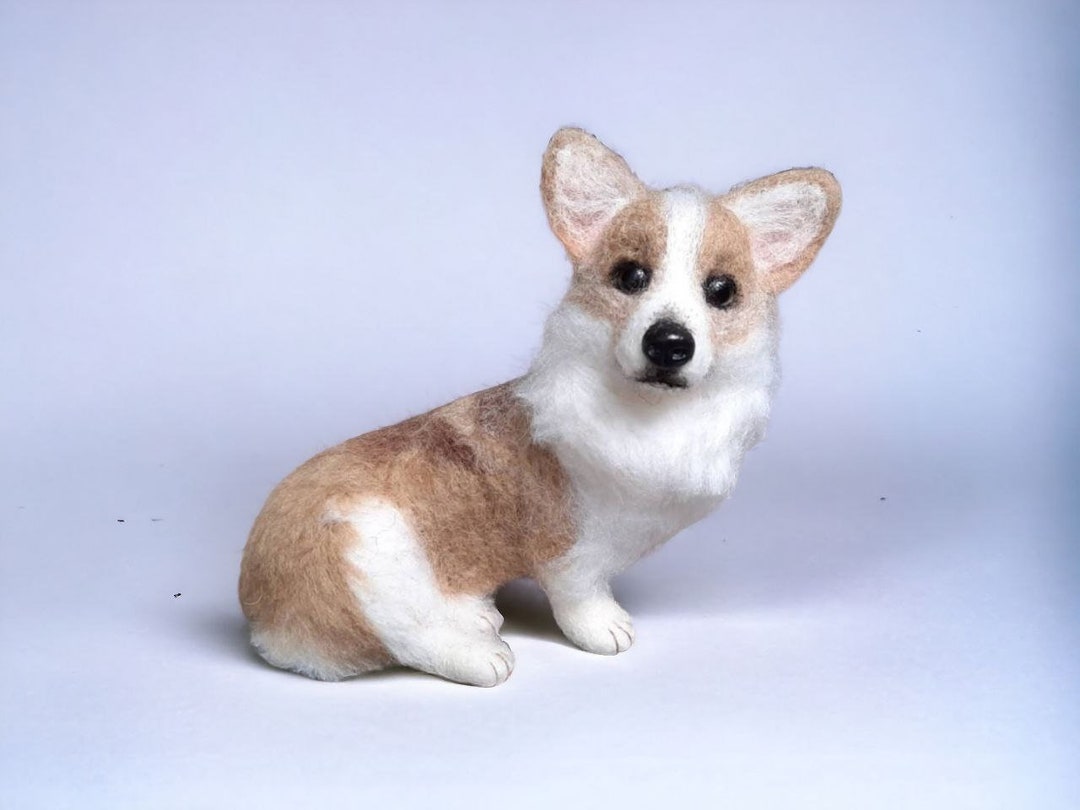 Example. Corgi Needle Felted Figurine Corgi Pembroke Sculpture Ooak ...