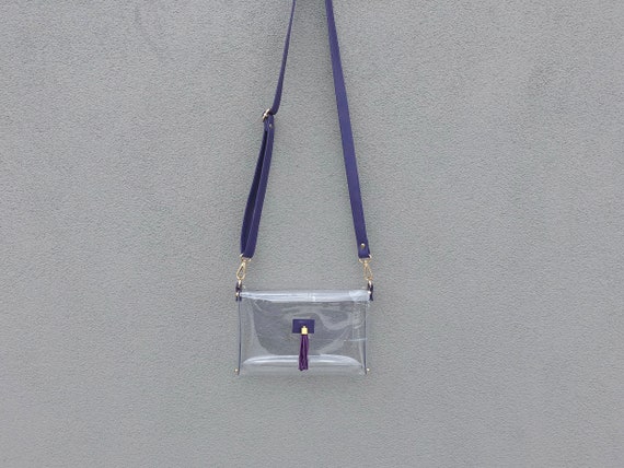 purple clear bolsa