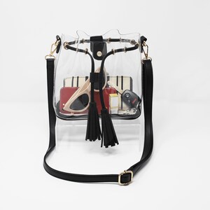 Clear Bucket Bag by CLEARLEE // Clear Crossbody Purse Clear - Etsy