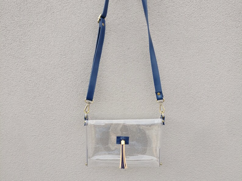 gold clear bag