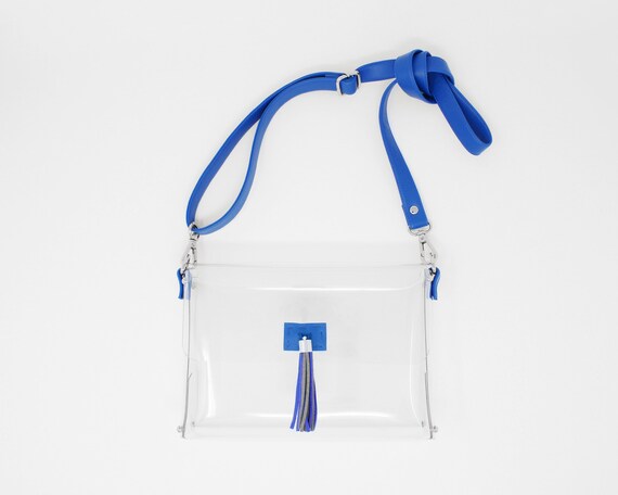 blue clear bag
