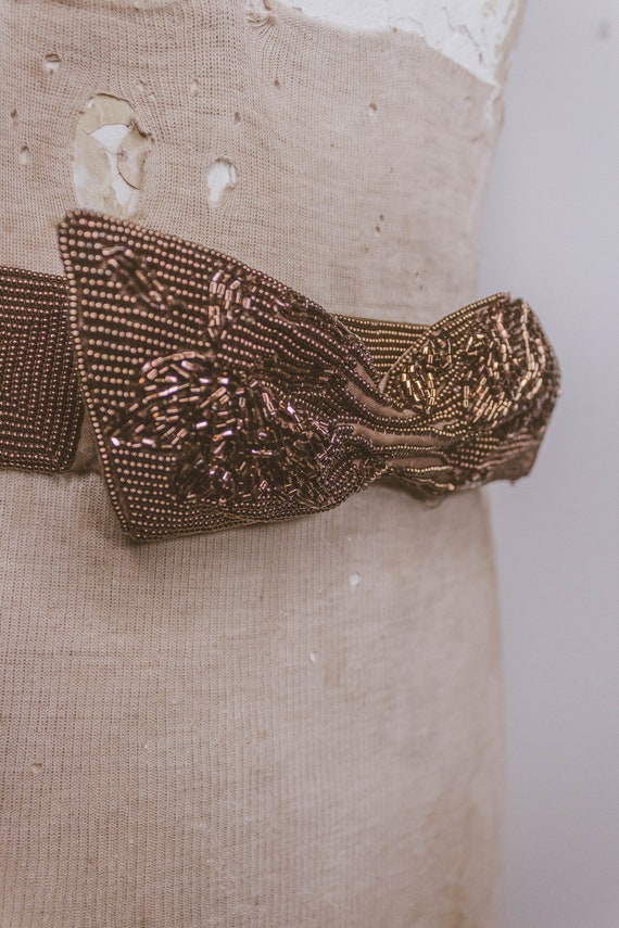 1940's Beautiful Beaded Bow Belt - image 6