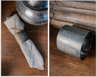 Mid-late 1800’s Engraved Silver Napkin Ring— features the name “Florence”