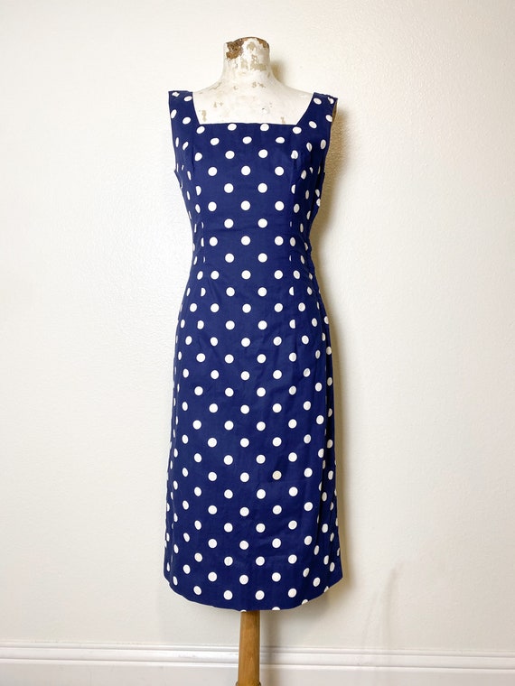 Small 1950s Linen-Look Dress and Jacket Set Wiggle Dress