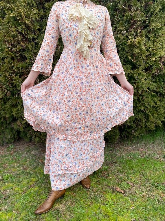 XS/S-c.1870’s Seaside Ensemble--Please read item description before purchasing for details, measurements, and return policy!